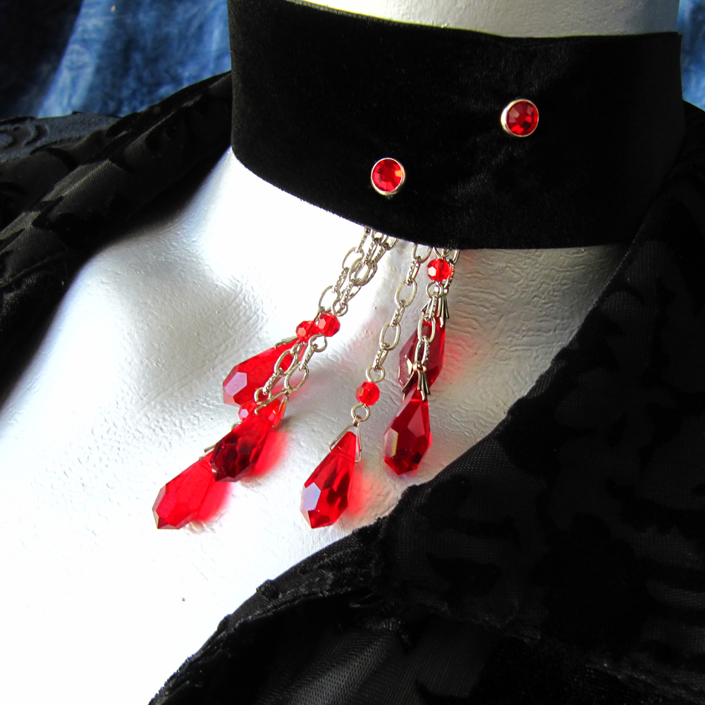 Vampire Bite Choker Necklace